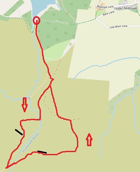 Langsett WW2 walk map