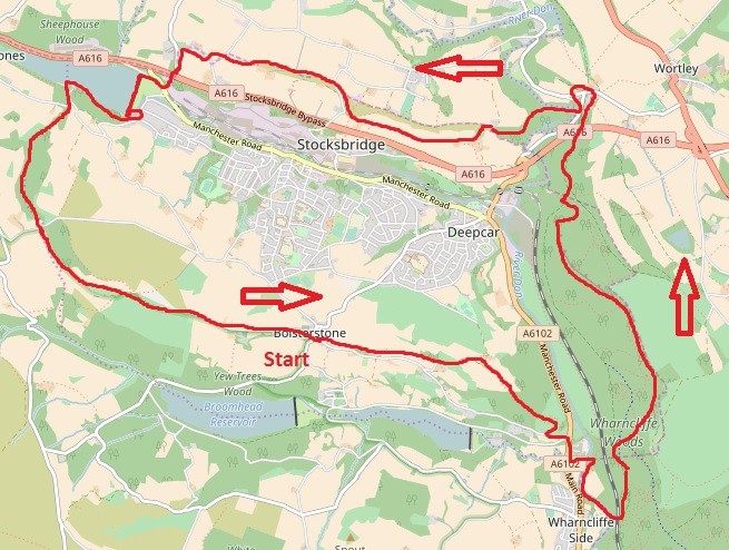 Stocksbridge circuit map