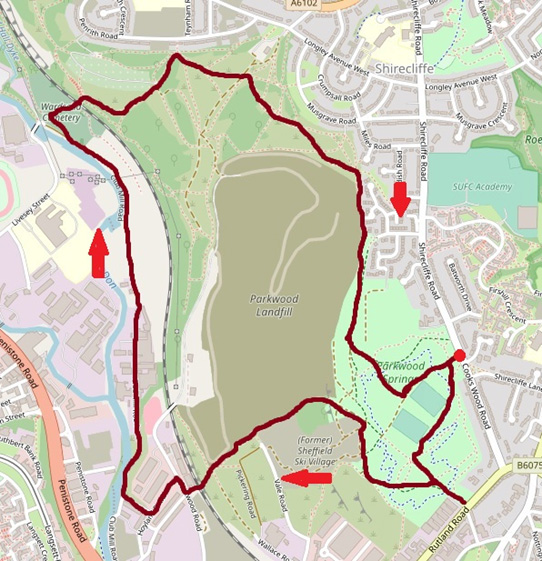 Parkwood Springs Walk MAp